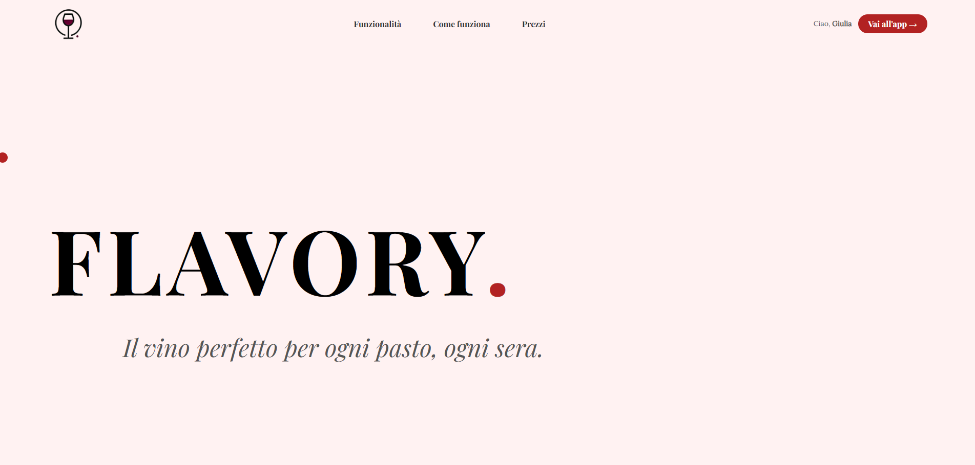 Flavory — index / homepage hero