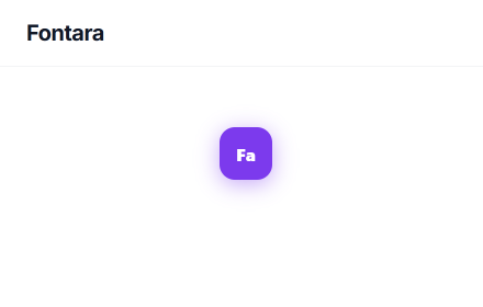 Fontara widget dock button