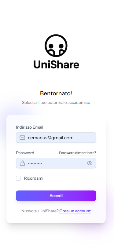 UniShare login